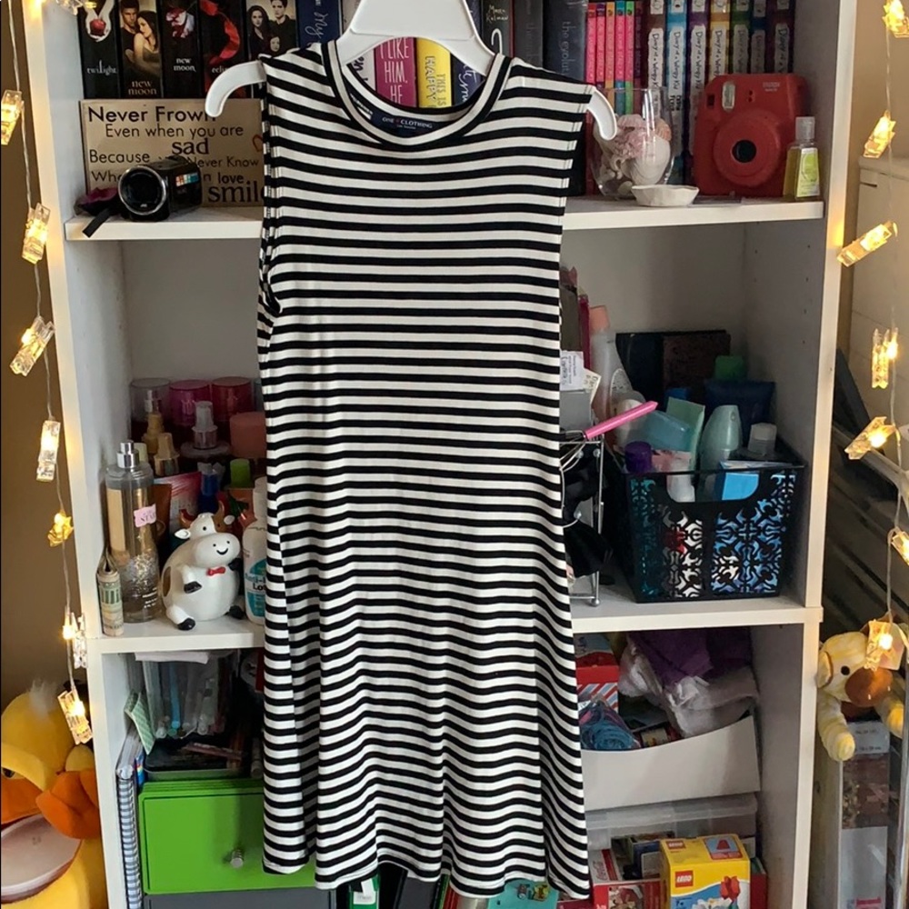 Striped skater dress